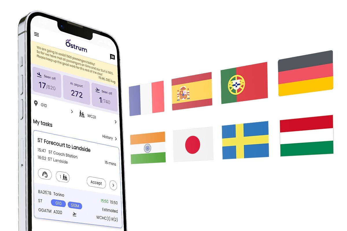 Multilingual user interface